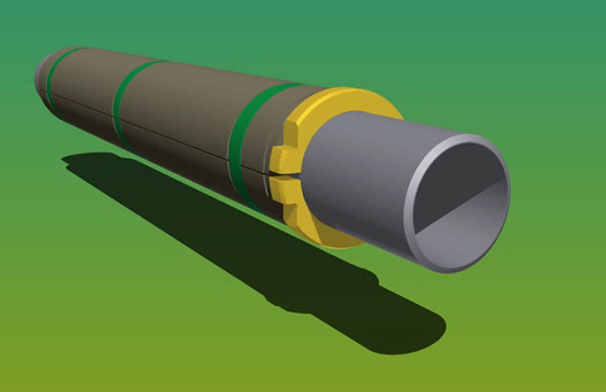 Model of Broom Pipeline Insulation Clam Shells