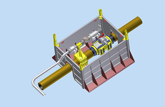 York Hot Tap Tee and Cofferdam Arrangement